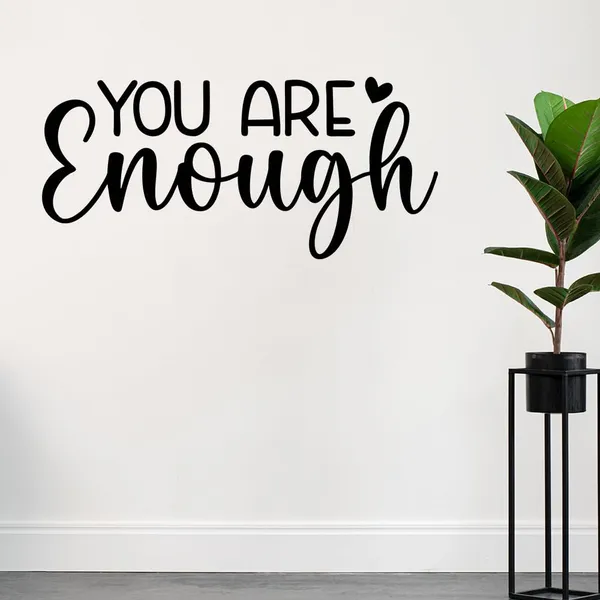 Vinyl_You_Are_Enough_Affirmation_Black_Wall_Decor