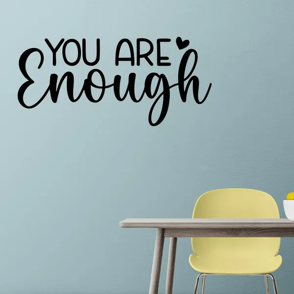 Vinyl_You_Are_Enough_Affirmation_Black_Wall_Decor