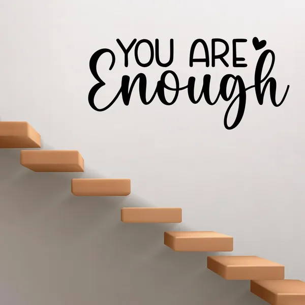 Vinyl_You_Are_Enough_Affirmation_Black_Wall_Decor