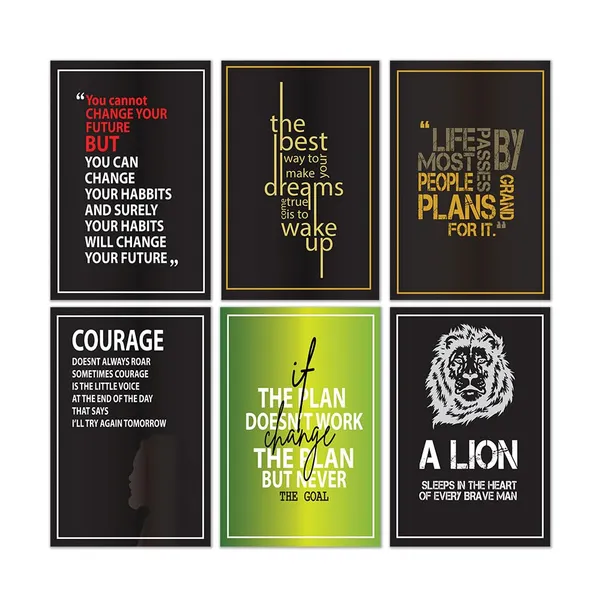 Paper_Motivational_Black_Gold_Quote_Wall_Poster_Set_Of_6