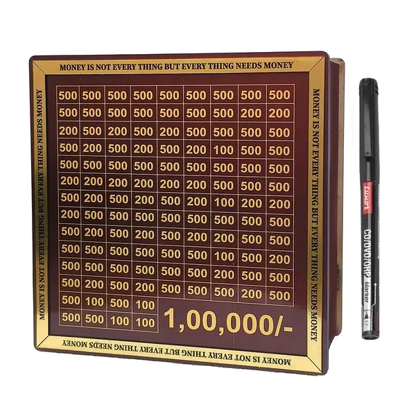 Mdf_Wood_1_Lakh_Rupees_Goal_Piggy_Bank_Savings_Tracker