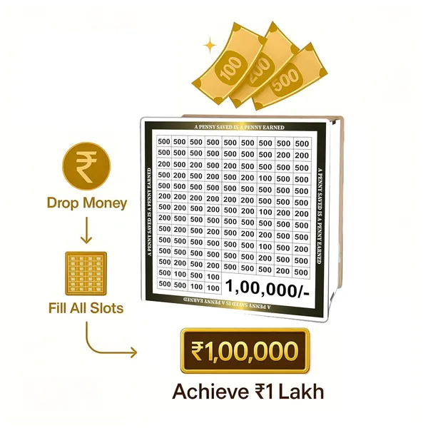 Mdf_Wood_1_Lakh_Rupees_Money_Saving_Challenge_Tracker