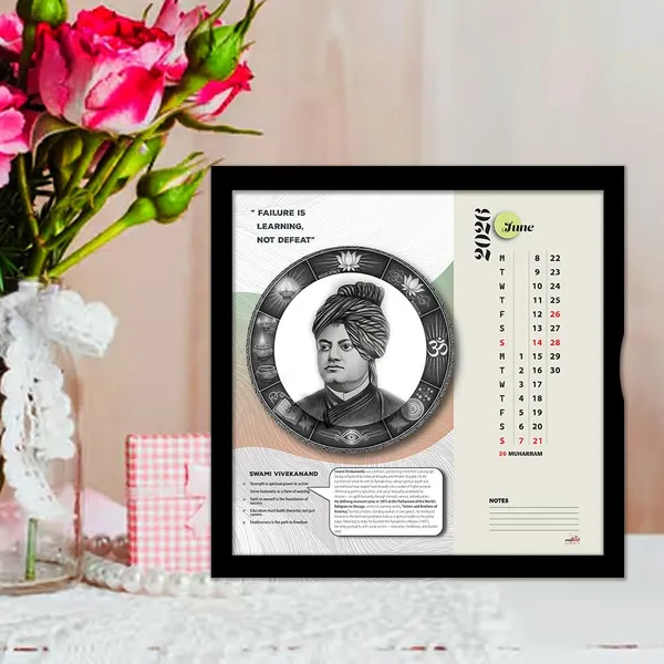 2026_Illustrated_Portraits_Desk_Calendar_With_Motivational_Quotes
