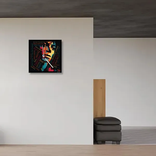 Mdf_Wood_Pop_Art_Michael_Jackson_Wall_Clock
