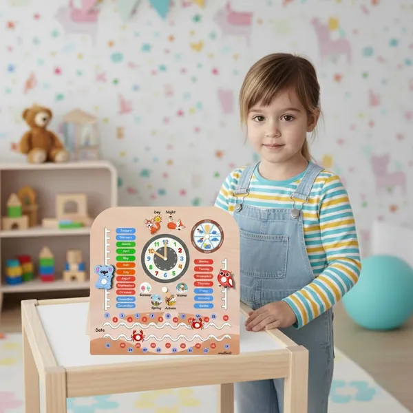 Mdf_Multicolour_Wooden_Educational_Calendar_Board_For_Kids