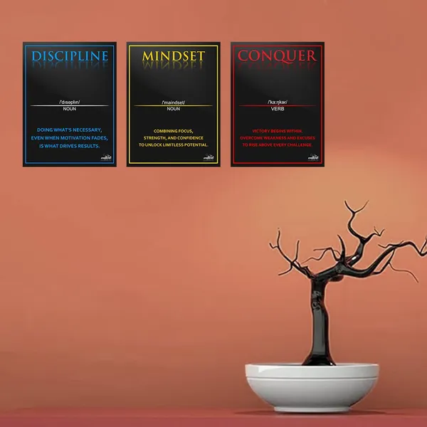 Paper_Motivational_Discipline_Mindset_Conquer_Poster_Set