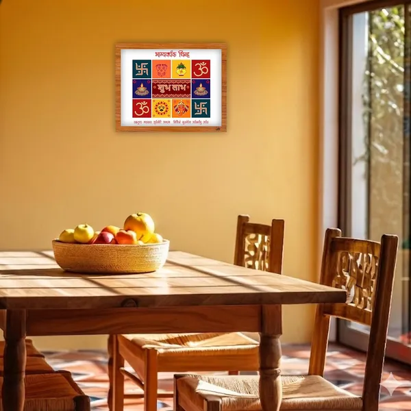 Paper_Vastu_Hindu_Auspicious_Symbols_Shubh_Labh_Framed_Poster