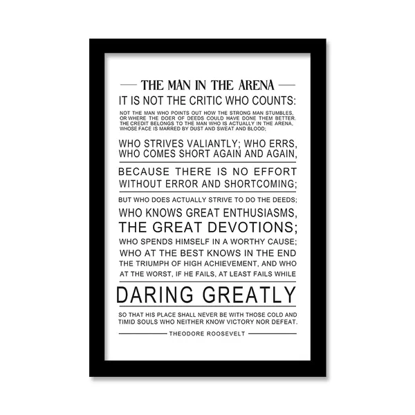 Paper_Classic_Man_In_The_Arena_Roosevelt_Quote_Framed_Poster