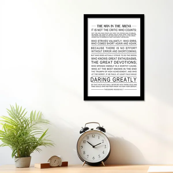 Paper_Classic_Man_In_The_Arena_Roosevelt_Quote_Framed_Poster