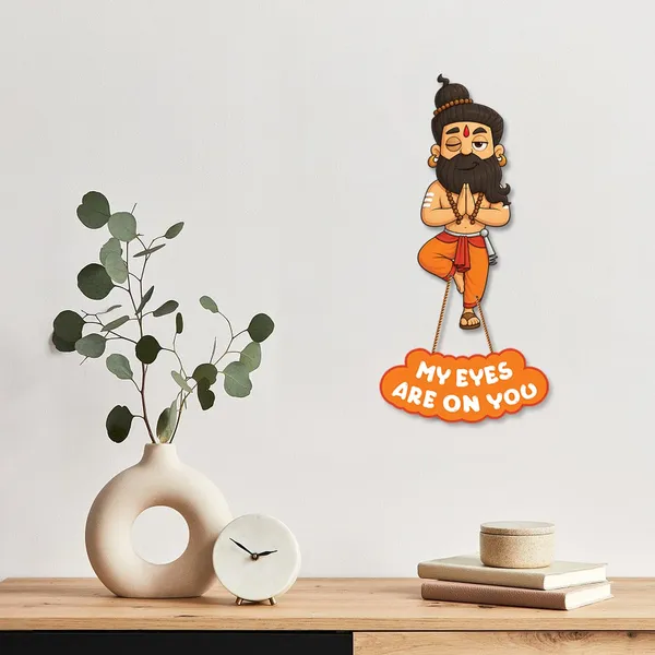 Wood_Whimsical_Cartoon_Sage_Yoga_Wall_Hanging
