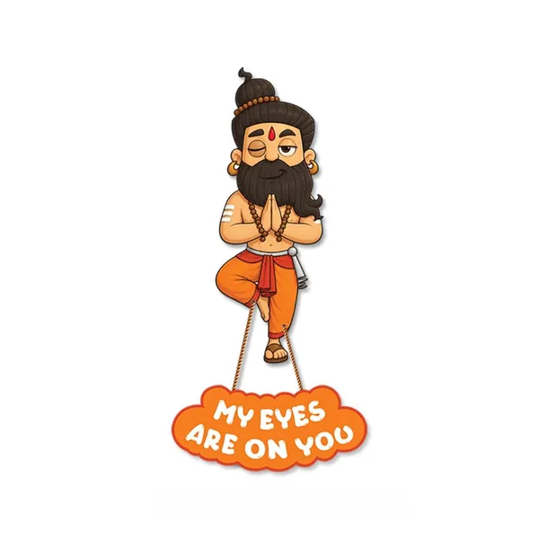 Wood_Whimsical_Cartoon_Sage_Yoga_Wall_Hanging