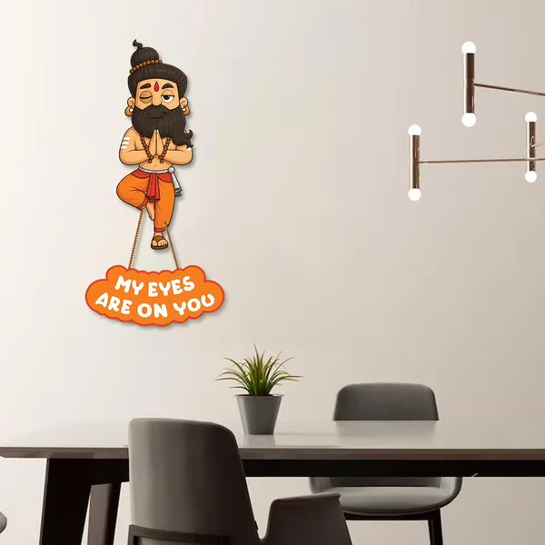 Wood_Whimsical_Cartoon_Sage_Yoga_Wall_Hanging