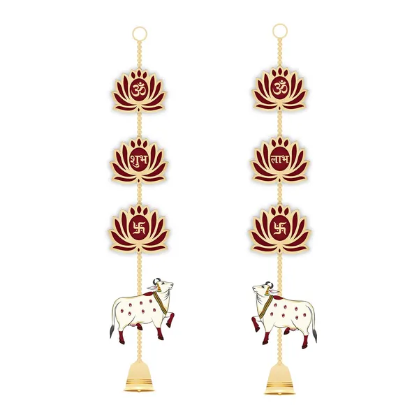 Wood_Multicolour_Lotus_Om_Auspicious_Wall_Hanging