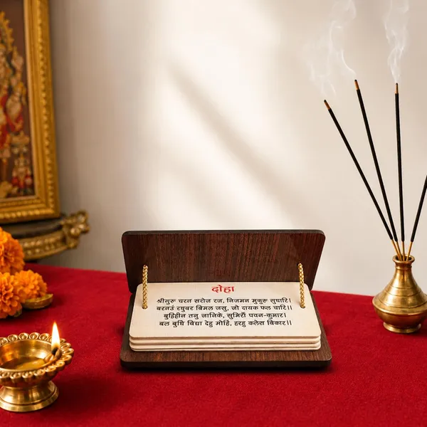 Wood_Traditional_Hanuman_Chalisa_Scripture_Stand_With_Cards