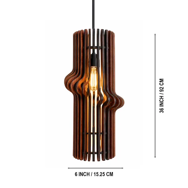 Wood_Dark_Walnut_Cylindrical_Slat_Wave_Pendant_Light