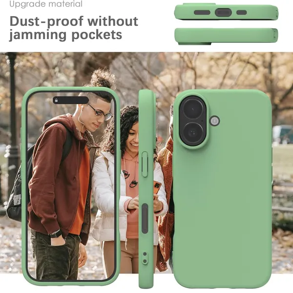 Premium_Silicone_Phone_Case_for_iPhone_16_Plus_-_Mint_Green
