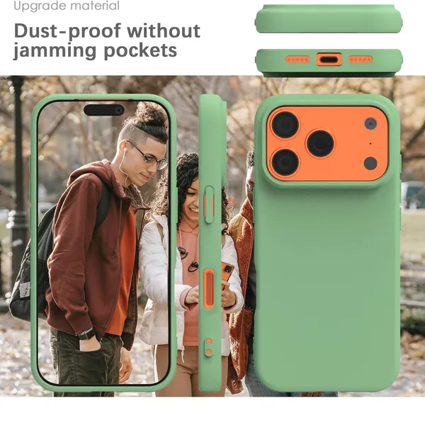 Premium_Silicone_Phone_Case_for_iPhone_16_Pro_&_iPhone_17_Pro_-_Mint_Green
