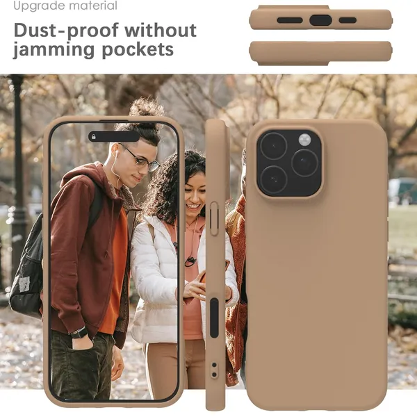 Premium_Silicone_Phone_Case_for_iPhone_16_Pro_&_iPhone_17_Pro_-_Brown