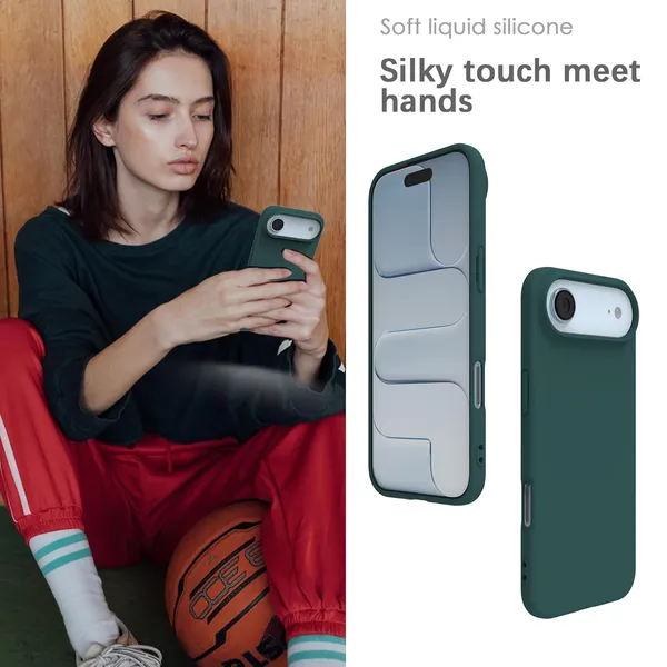 Premium_Silicone_Phone_Case_for_iPhone_17_Air_-_Dark_Green