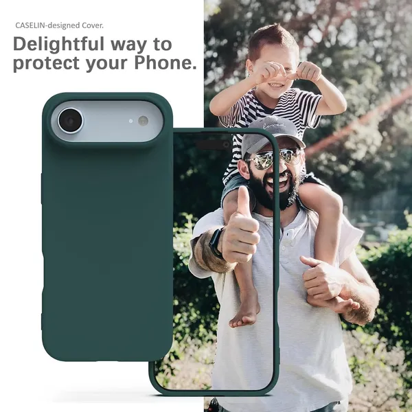 Premium_Silicone_Phone_Case_for_iPhone_17_Air_-_Dark_Green
