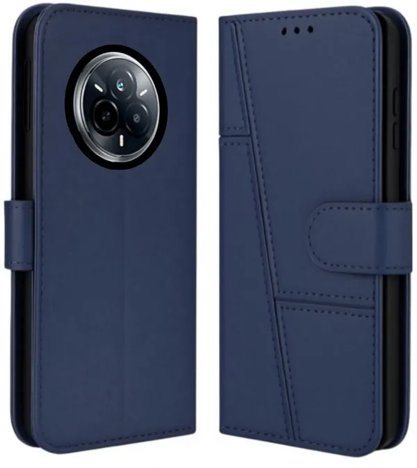 Flip_Cover_for_REALME_14_PRO_(Blue,_Magnetic_Case,_Leather,_Pack_of:_1)