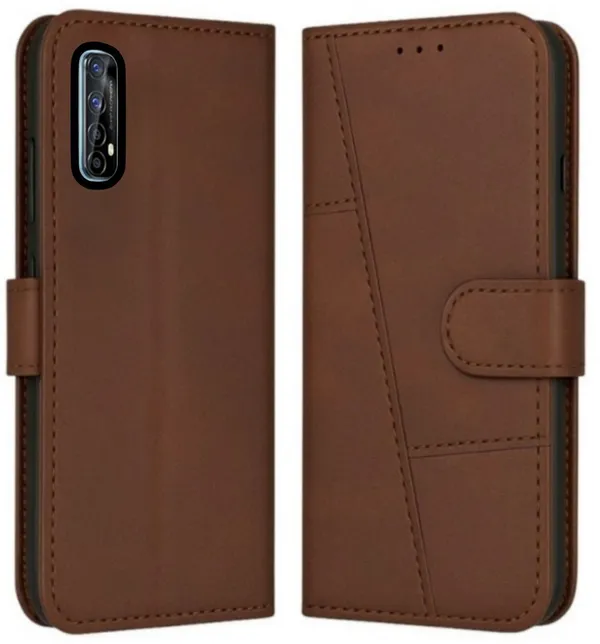 Flip_Cover_for_REALME_NARZO_20_PRO_(Brown,_Magnetic_Case,_Leather,_Pack_of:_1)