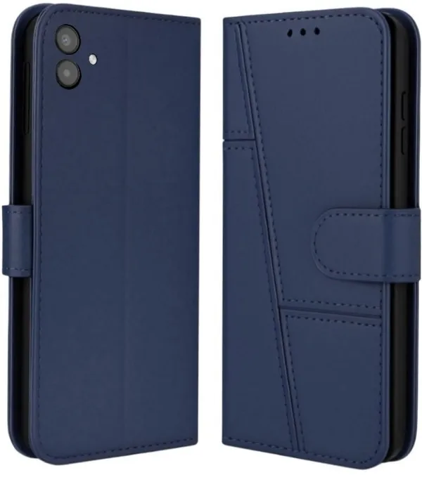 Flip_Cover_for_Samsung_Galaxy_A04E_(Blue,_Magnetic_Case,_Leather,_Pack_of:_1)
