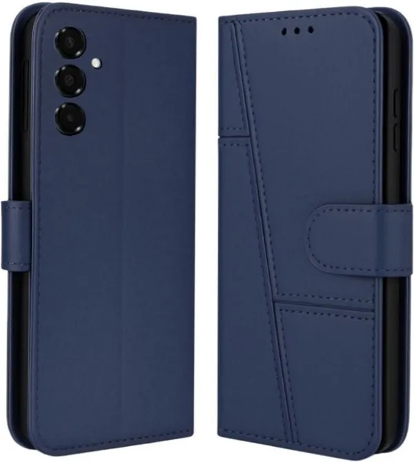 Flip_Cover_for_SAMSUNG_Galaxy_A16_5G_(Blue,_Magnetic_Case,_Leather,_Pack_of:_1)