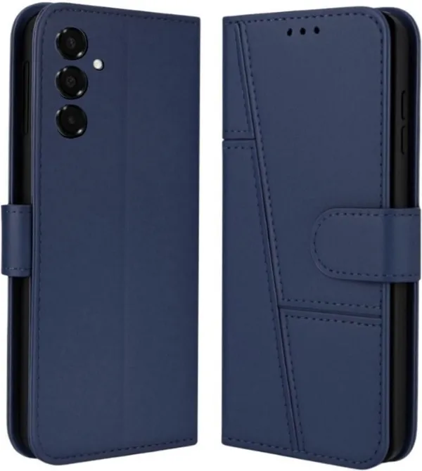 Flip_Cover_for_Samsung_Galaxy_A04S_4G_(Blue,_Magnetic_Case,_Leather,_Pack_of:_1)