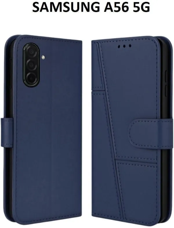 Flip_Cover_for_Samsung_Galaxy_A56_5G_(Blue,_Magnetic_Case,_Pack_of:_1)