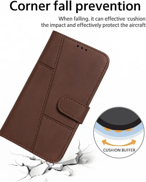 Flip_Cover_for_VIVO_T1_PRO_(Brown,_Magnetic_Case,_Leather,_Pack_of:_1)
