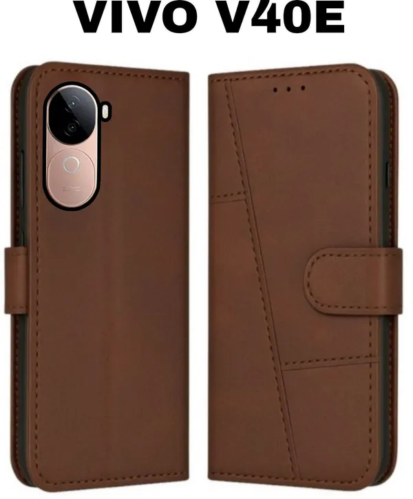 Flip_Cover_for_VIVO_V40E_(Brown,_Magnetic_Case,_Leather,_Pack_of:_1)