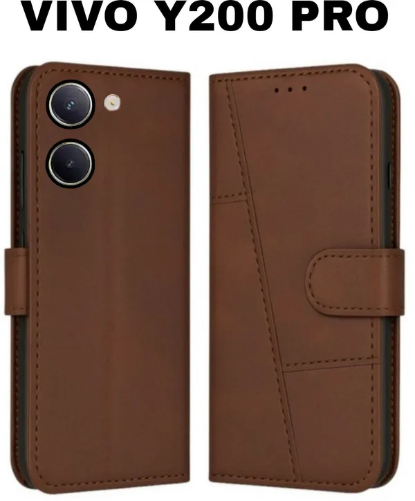 Flip_Cover_for_VIVO_Y200_PRO_(Brown,_Magnetic_Case,_Leather,_Pack_of:_1)