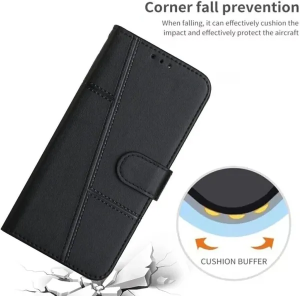 Flip_Cover_for_VIVO_Y15_(Black,_Magnetic_Case,_Leather,_Pack_of:_1)