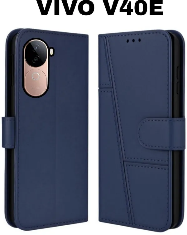 Flip_Cover_for_VIVO_V40E_(Blue,_Magnetic_Case,_Leather,_Pack_of:_1)