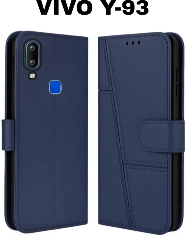 Flip_Cover_for_VIVO_Y93_(Blue,_Magnetic_Case,_Pack_of:_1)