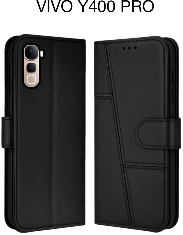 Flip_Cover_for_VIVO_Y400_PRO_(Black,_Magnetic_Case,_Leather,_Pack_of:_1)