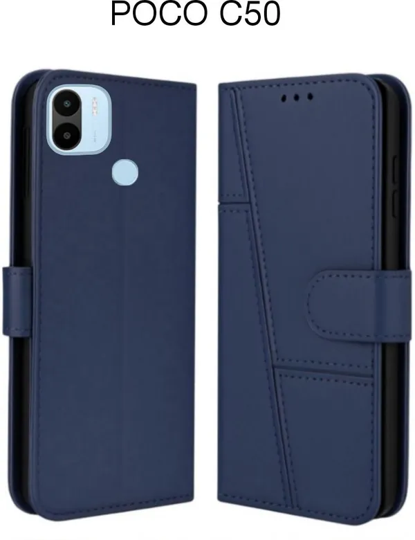 Flip_Cover_for_POCO_C50_(Blue)