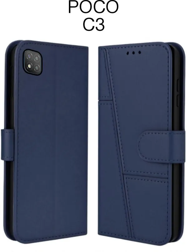 Flip_Cover_for_POCO_C3_(Blue)