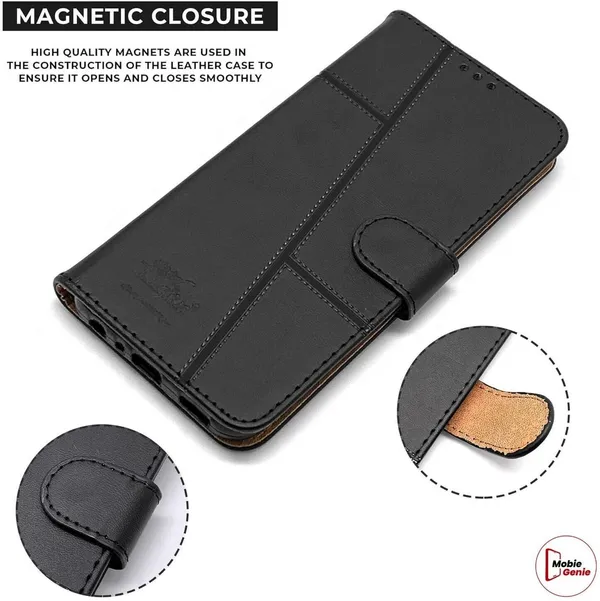 Flip_Cover_for_Redmi_13C_5G_(NOT_A_4G_MODEL)_(Black,_Magnetic_Case,_Leather,_Pack_of:_1)