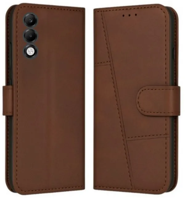 Flip_Cover_for_OPPO_K13x_5G_(Brown,_Camera_Bump_Protector,_Leather,_Pack_of:_1)