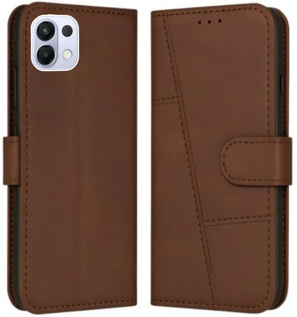 Flip_Cover_for_OPPO_K13_5G_(Brown,_Magnetic_Case,_Leather,_Pack_of:_1)