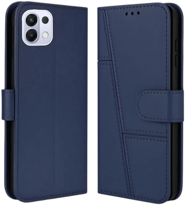 Flip_Cover_for_OPPO_K13_5G_(Blue,_Camera_Bump_Protector,_Leather,_Pack_of:_1)