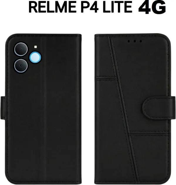 Flip_Cover_for_REALME_P4_LITE_4G,_Realme_C71_(Black,_Magnetic_Case,_Artificial_Leather,_Pack_of:_1)