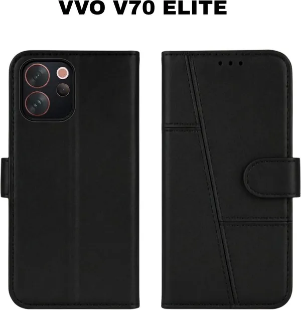 Flip_Cover_for_vivo_V70_Elite_(Brown,_Magnetic_Case,_Leather,_Pack_of:_1)