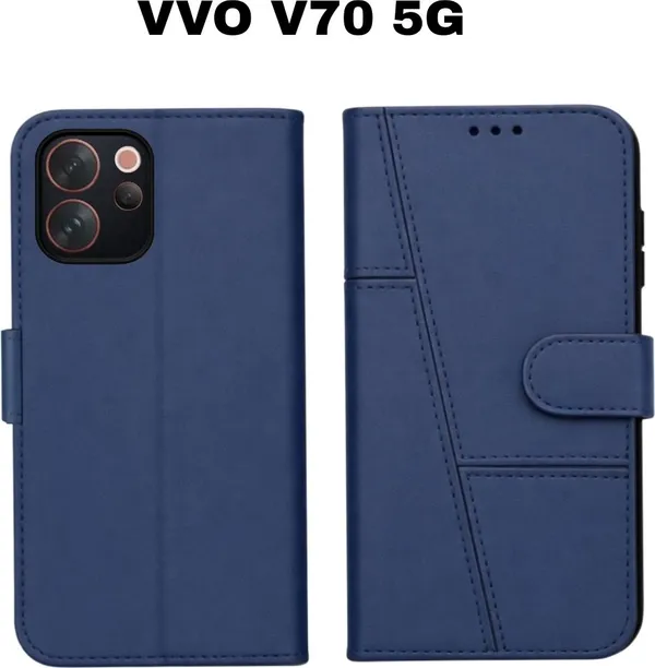 Flip_Cover_for_Vivo_V70_5G_(Brown,_Magnetic_Case,_Leather,_Pack_of:_1)