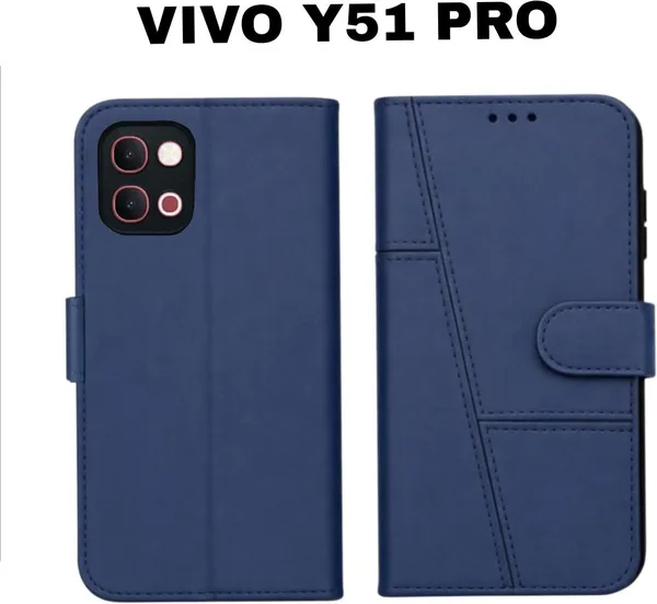 Flip_Cover_for_vivo_Y51_Pro_5G_(Black,_Magnetic_Case,_Leather,_Pack_of:_1)