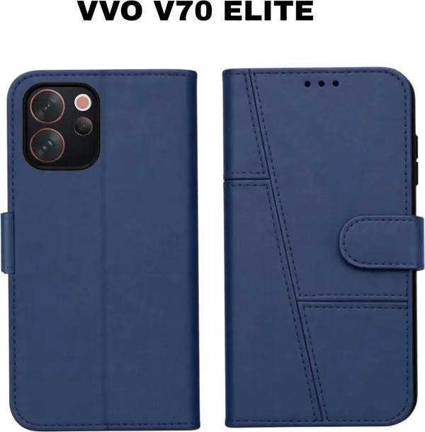 Flip_Cover_for_vivo_V70_Elite_(Black,_Magnetic_Case,_Leather,_Pack_of:_1)