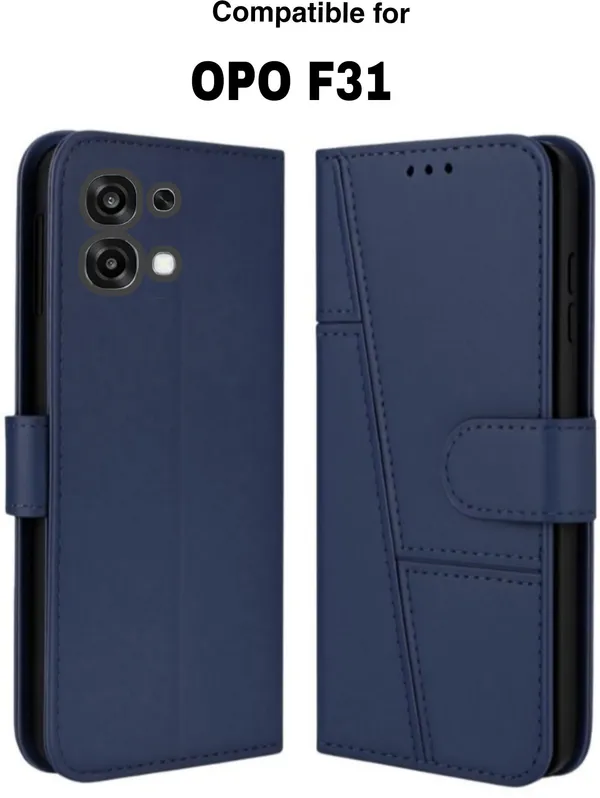 Flip_Cover_for_OPPO_F31_5G_(Blue,_Magnetic_Case,_Leather,_Pack_of:_1)