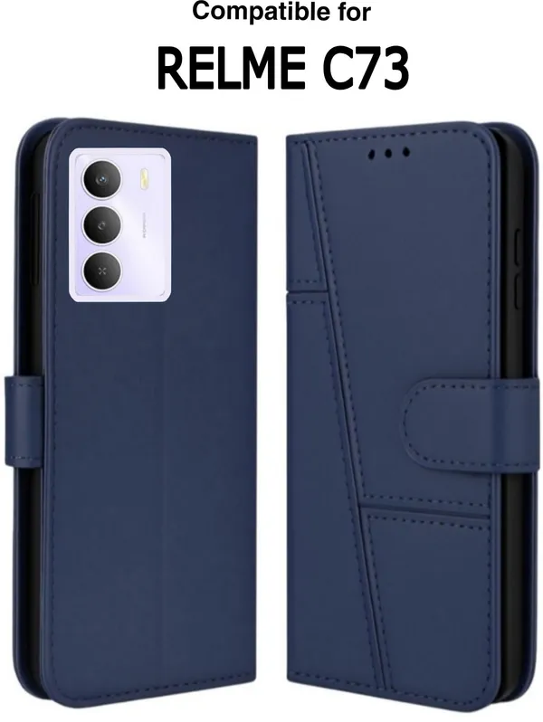 Flip_Cover_for_realme_C73_5G,_realme_C75_5G,_realme_Narzo_80_Lite_(Blue,_Magnetic_Case,_Leather,_Pack_of:_1)